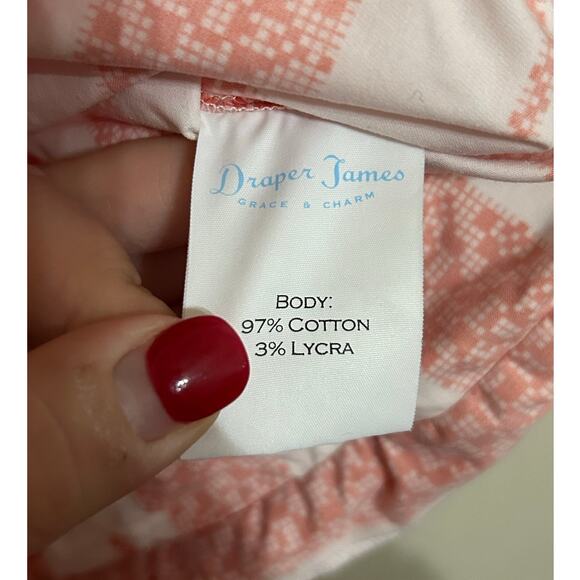 Draper James Size 14 Sleeveless Blouse Cotton Striped Spring Summer Shirt - Picture 6 of 9